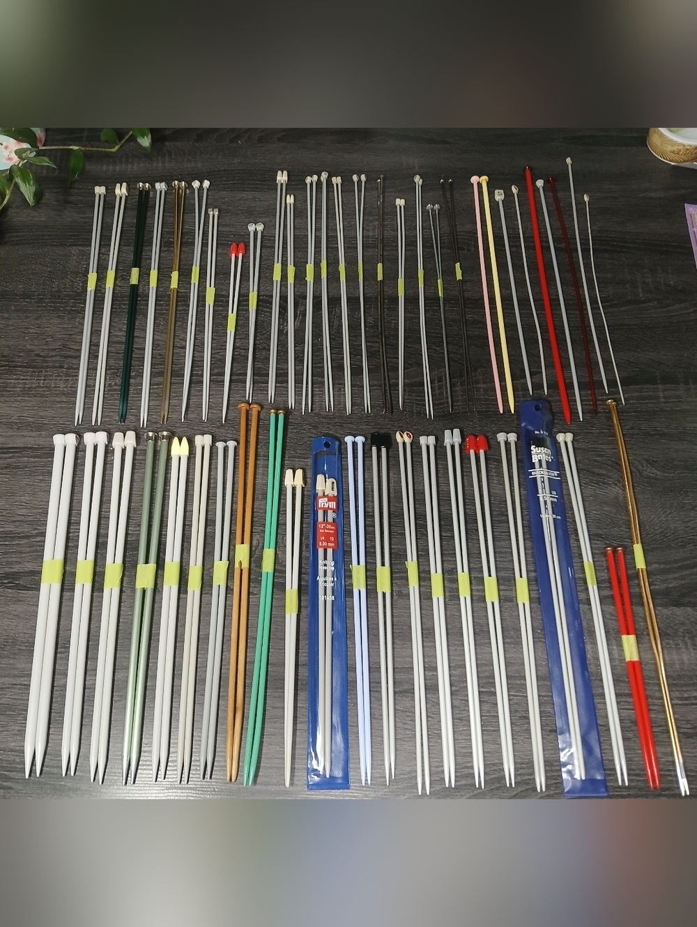 HUGE LOT 42 Pairs+ Vintage Single Point Knitting Needles